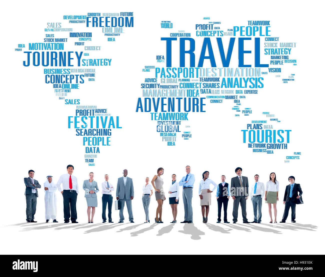 Reisen entdecken Sie Global Destination Reise Abenteuer Konzept Stockfoto