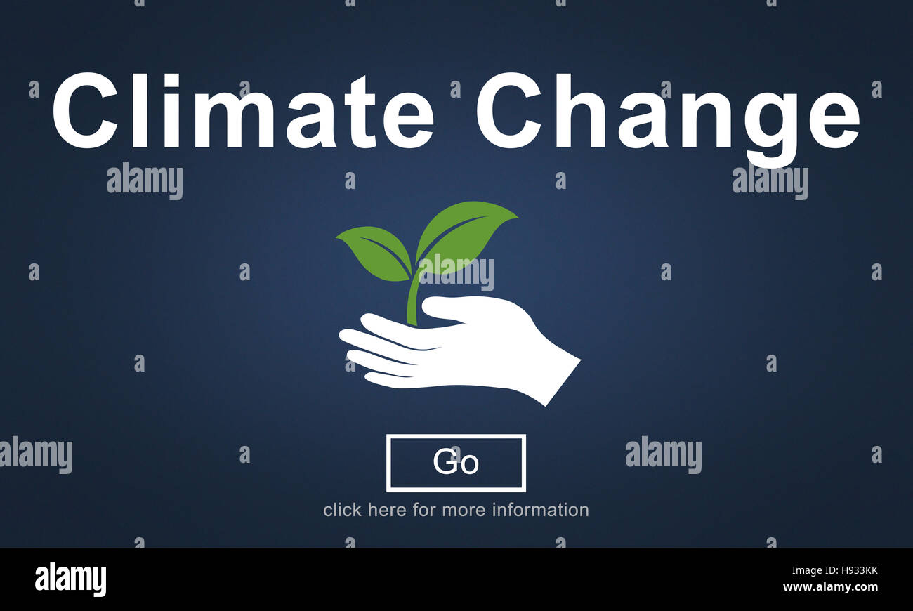 Klimawandel, die globale Erwärmung Umweltschutz Konzept Stockfoto