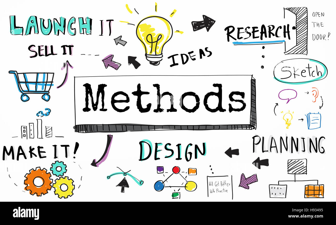 Methode Business Workflow Fortschritt Strategiekonzept Stockfoto
