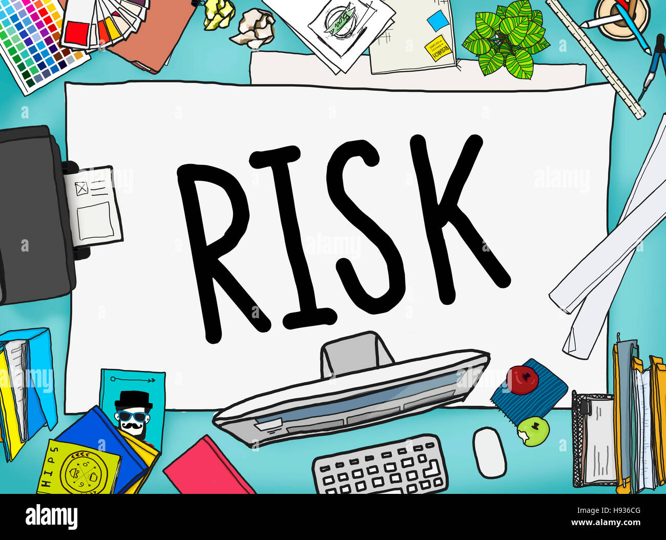 Risiko Management Investment Finance Sicherheitskonzept Stockfoto
