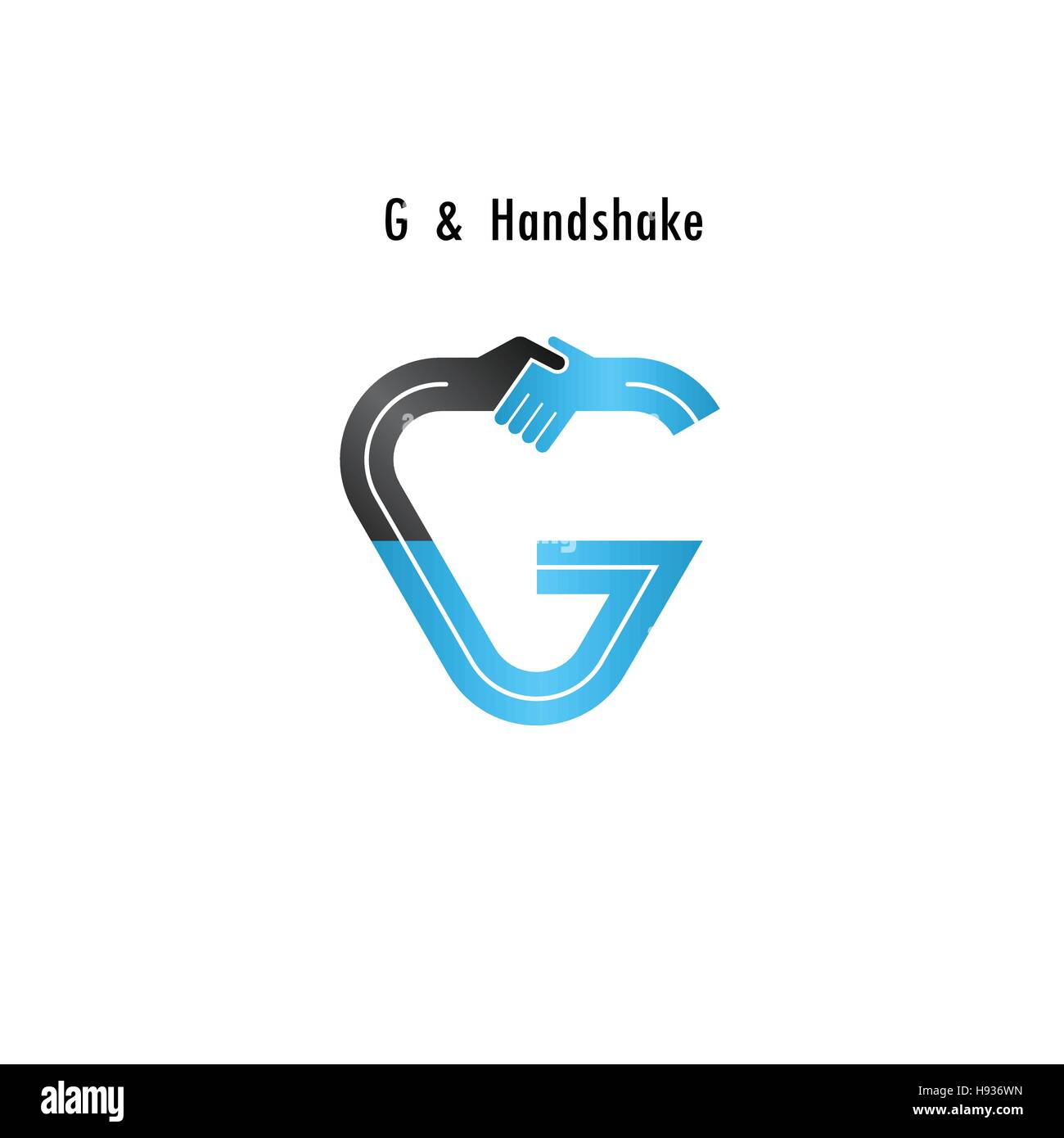 G-Brief-Symbol abstrakte Logo-Design-Vektor-Vorlage. Business-Angebot, Partnerschaft-Symbol. Corporate Business und Industrie Logo Symbol. Vektor Stock Vektor