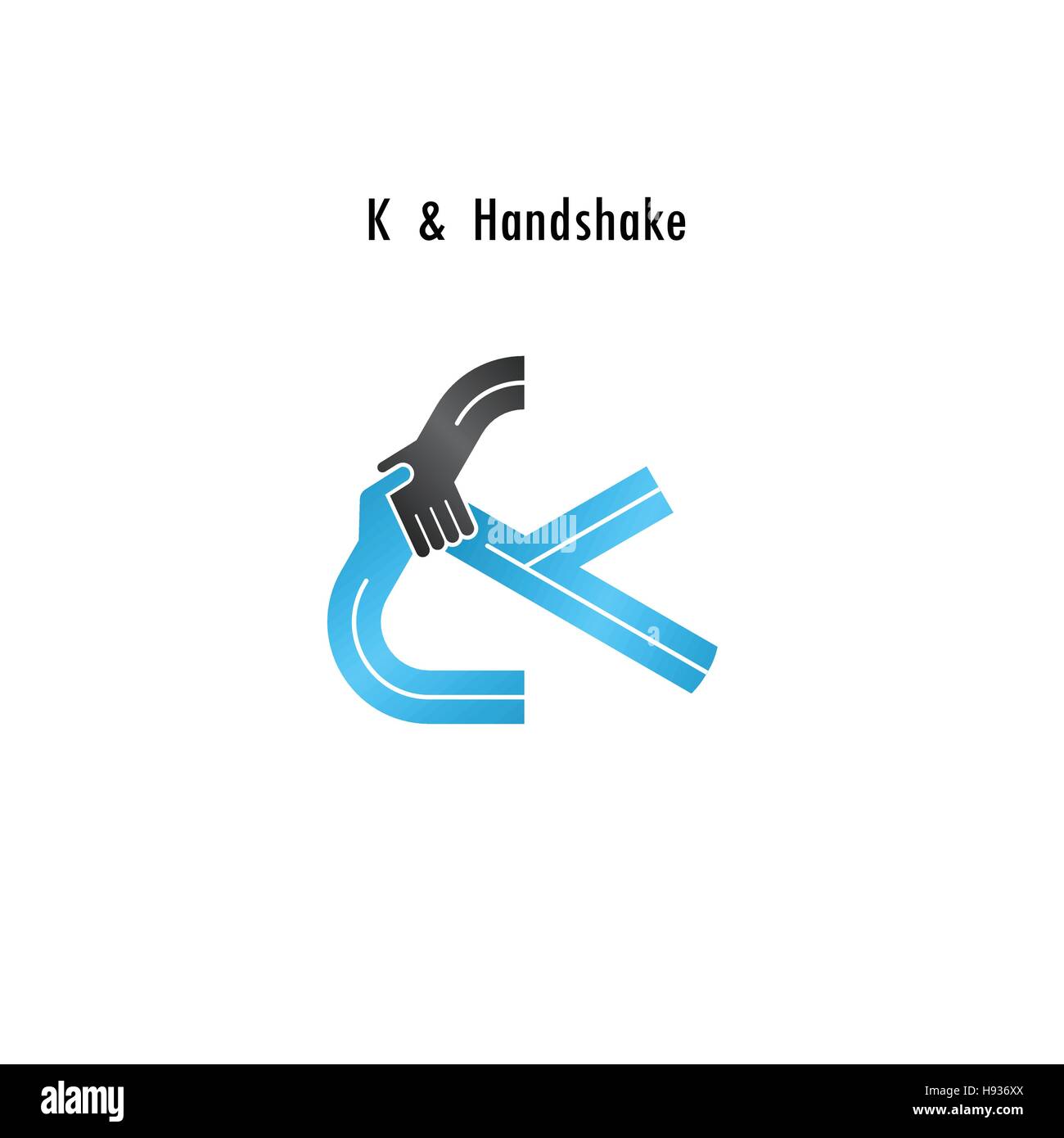 K-Symbol abstrakte Logo Design Vektor Briefvorlage. Business-Angebot, Partnerschaft-Symbol. Corporate Business und Industrie Logo Symbol. Vektor Stock Vektor