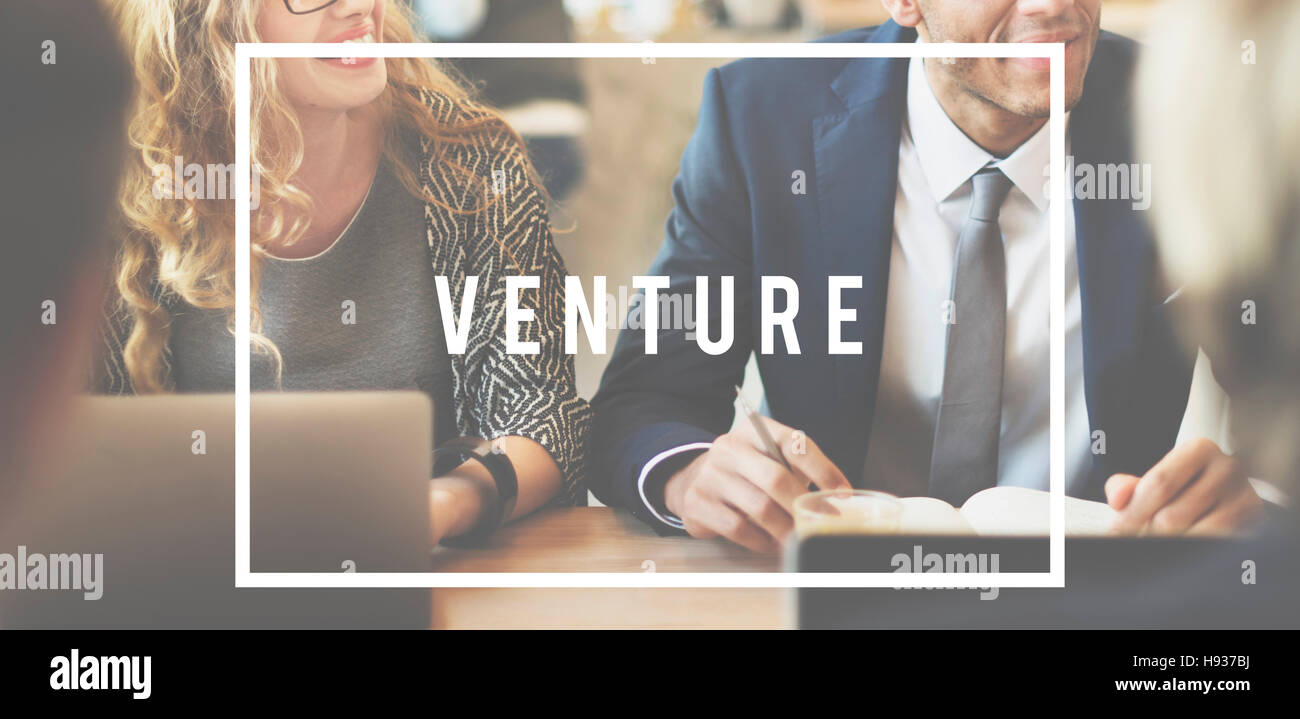 Venture Unternehmer Finanzierung investieren Geld-Konzept Stockfoto