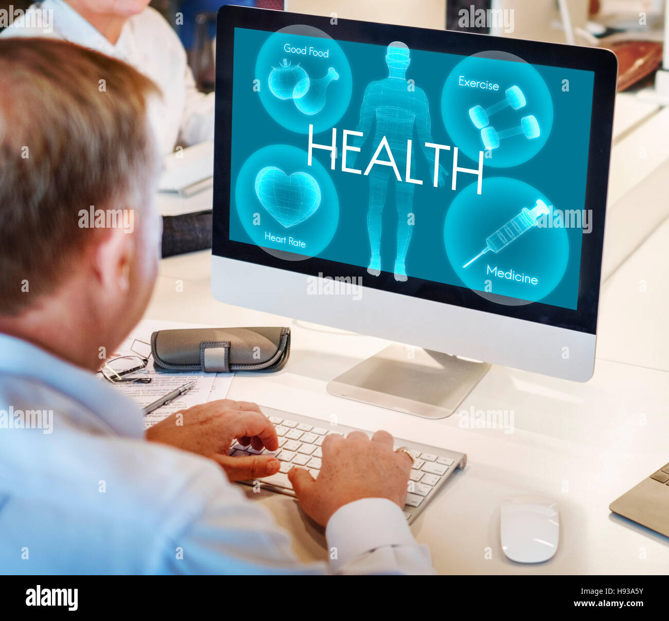 Gesundheit Wellness Wellness Vitalität im Gesundheitswesen-Konzept Stockfoto
