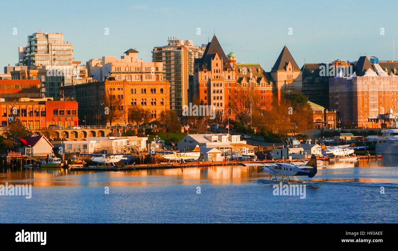 Victoria, Hafen, Vancouver Island, Britisch-Kolumbien, Kanada Stockfoto