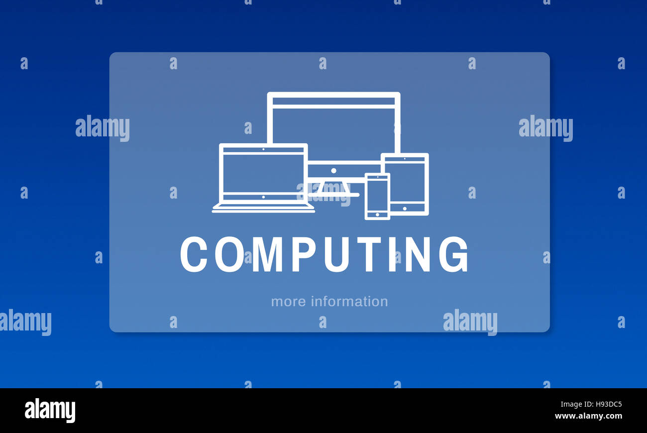 Computing digitales Design-Innovation-Konzept Stockfoto