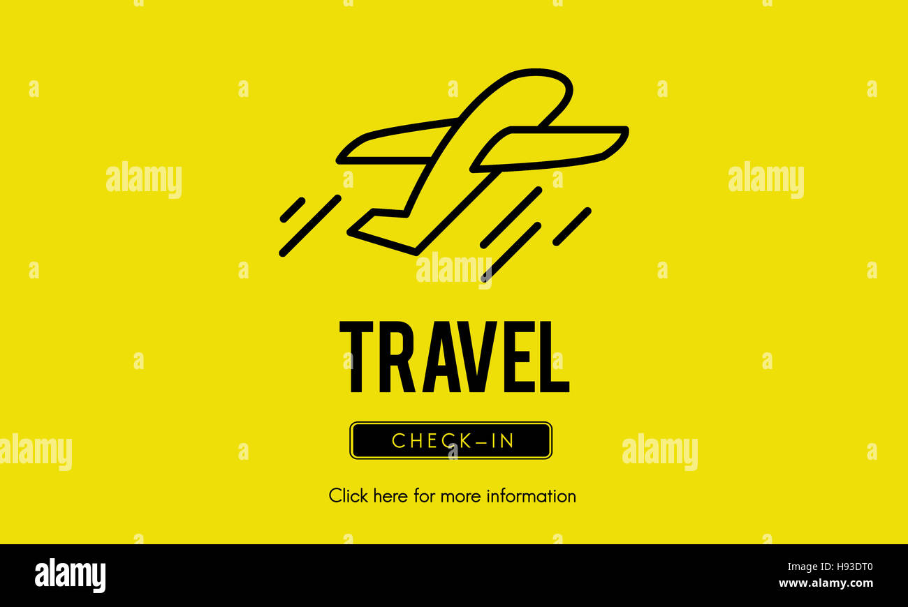 Transport Reisen Abfahrt ausziehen Konzept Stockfoto