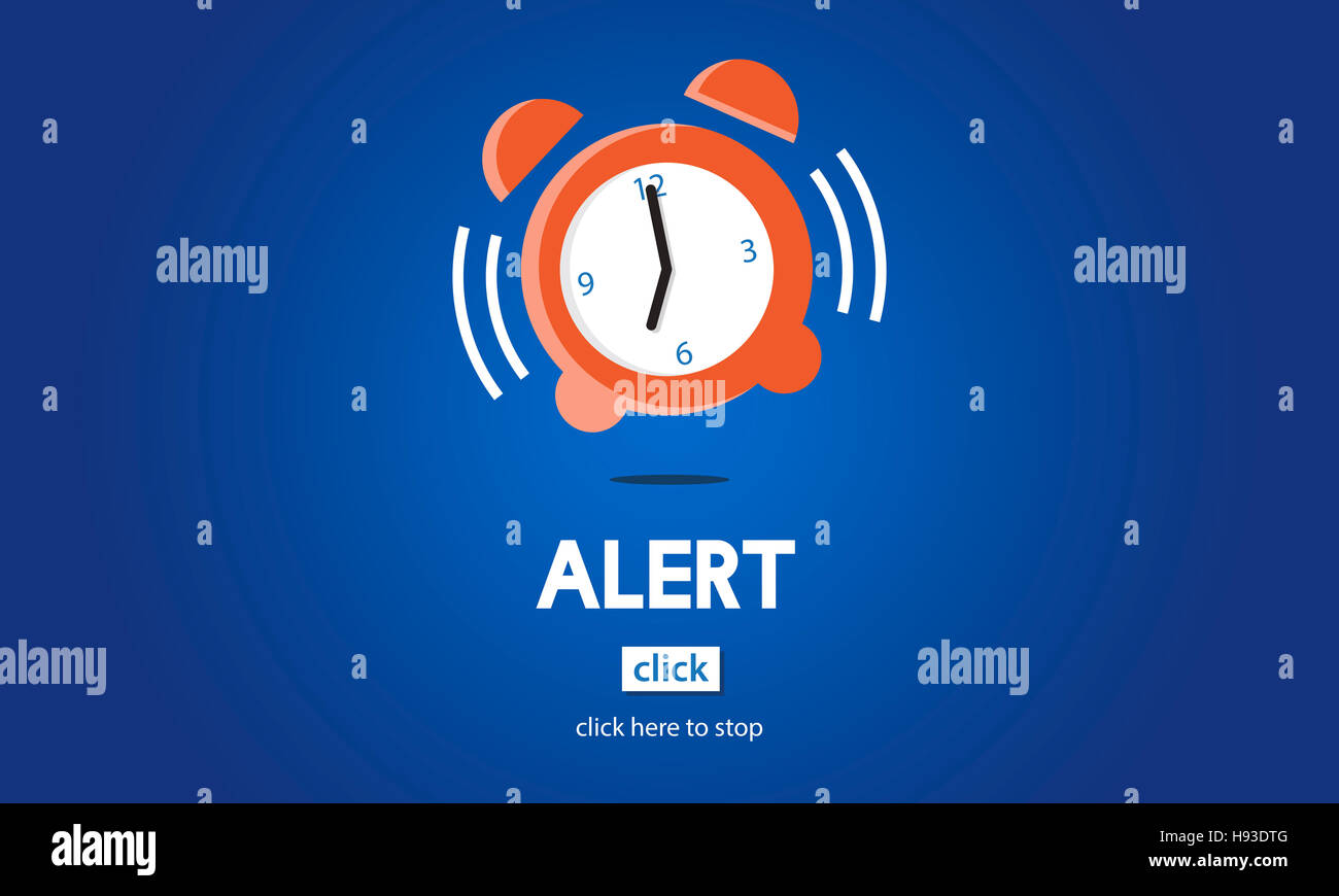 Zeit-Alarm-Frist-Countdown-Konzept Stockfoto