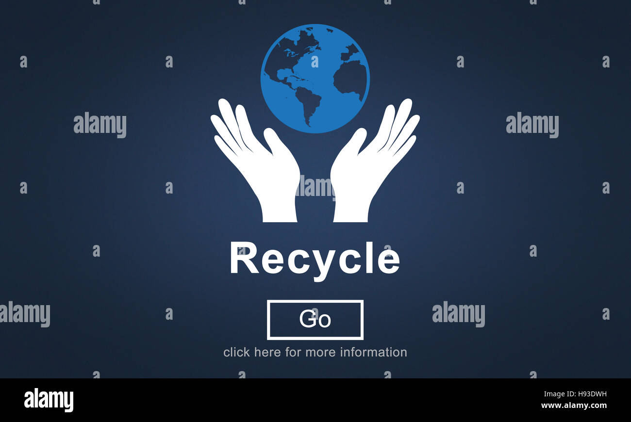Recycling-Wiederverwendung reduzieren Ökosystem Umweltkonzept Stockfoto