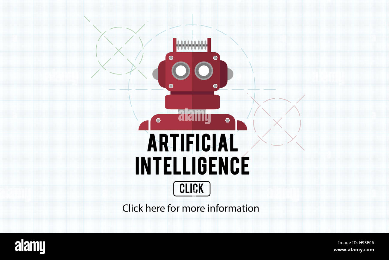 Künstliche Intelligenz Automatisierung Roboter Maschinenkonzept Stockfoto