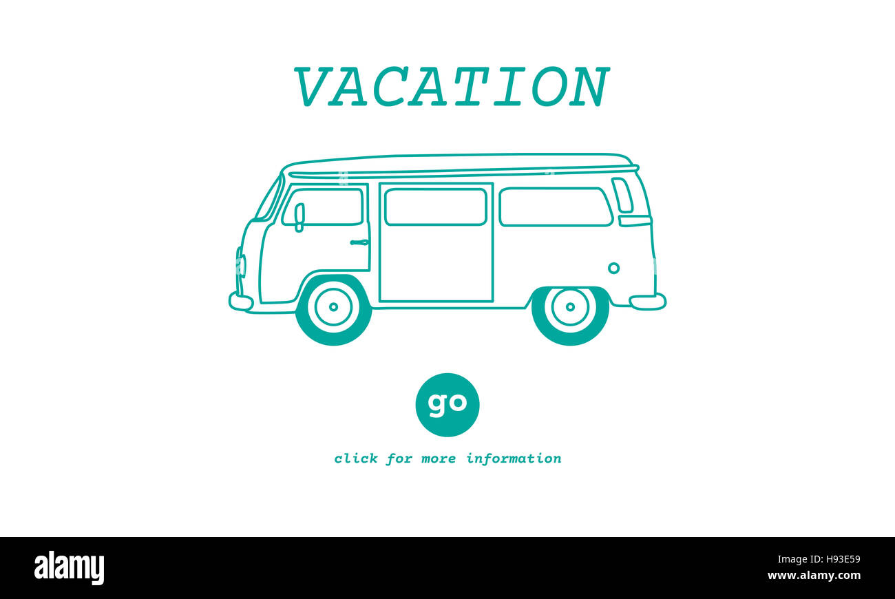 Urlaub Reisen Abenteuer-Reise-Ziel-Van-Konzept Stockfoto