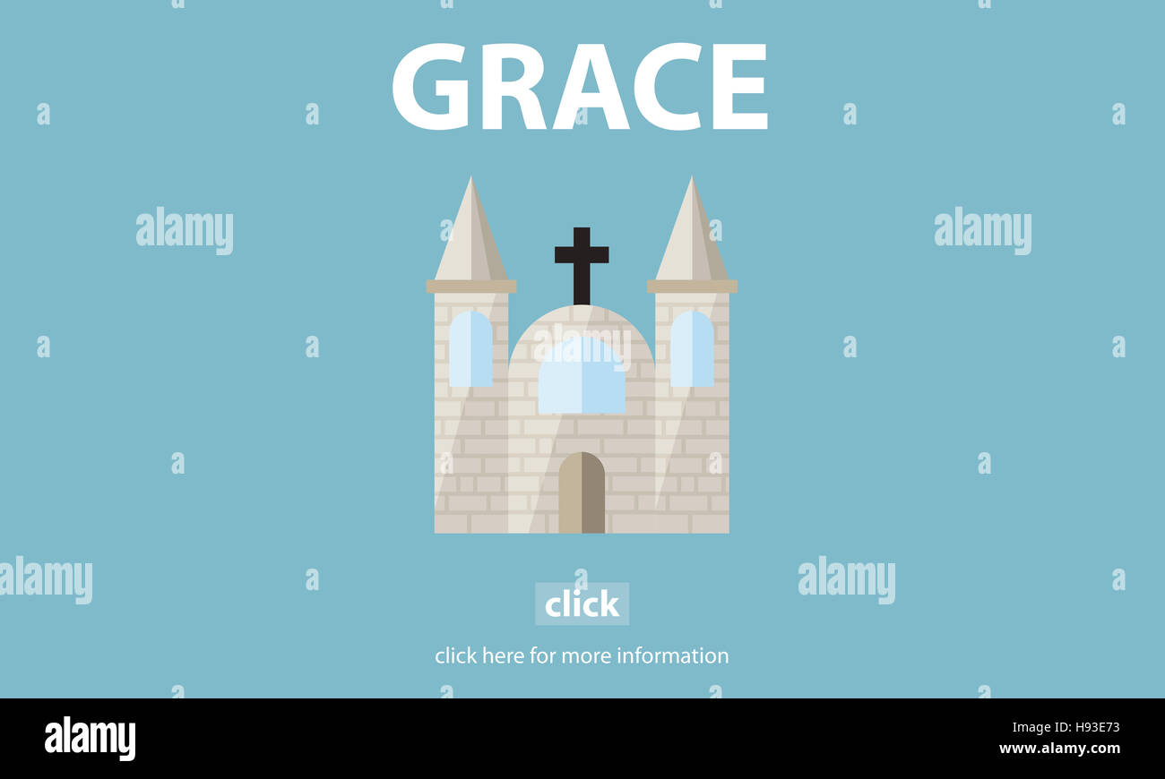 Grace Hope Poise geistigen Gottesdienst glauben Gott Concept Stockfoto