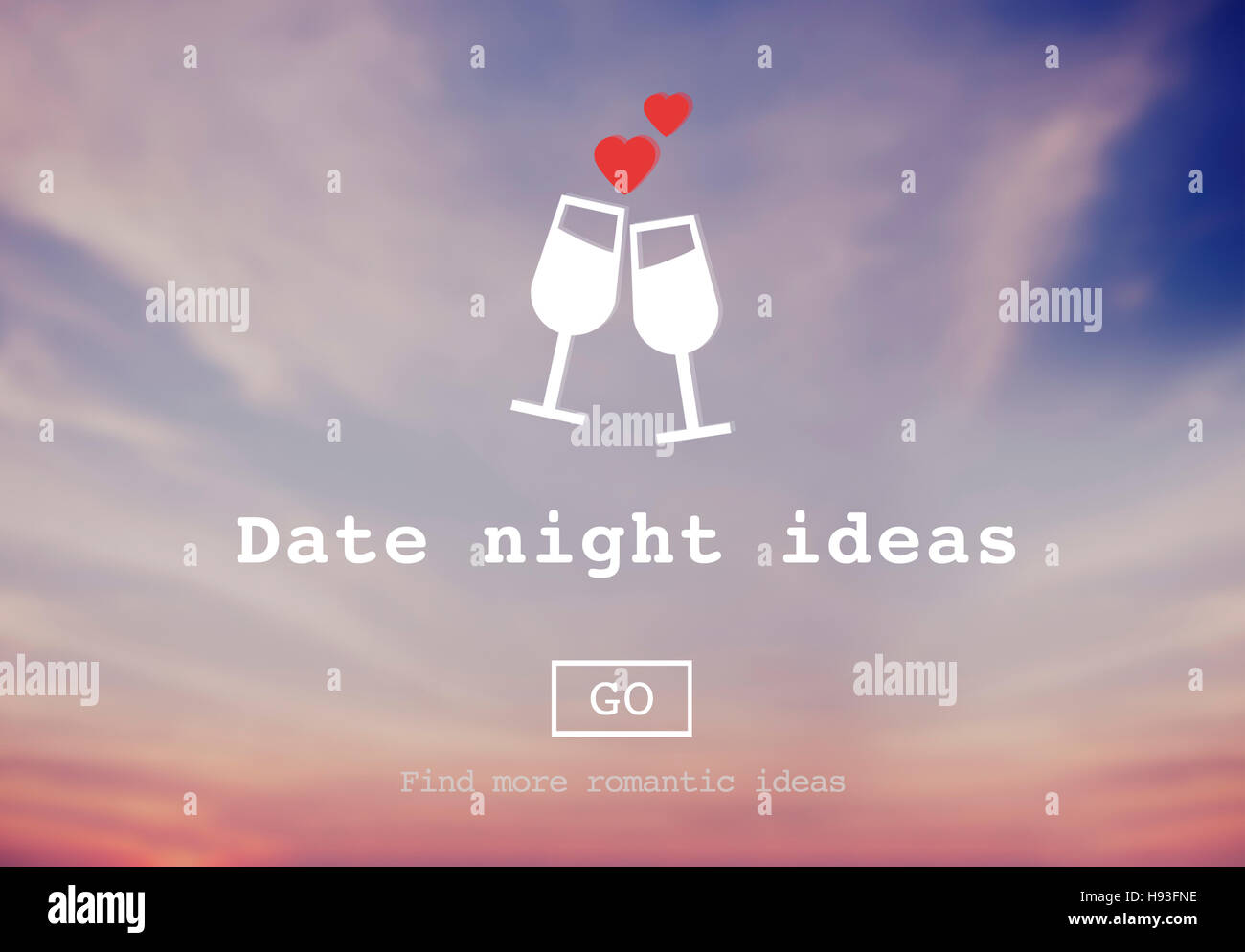 Liebe Zitate Romantik Valentines Website-Konzept Stockfoto