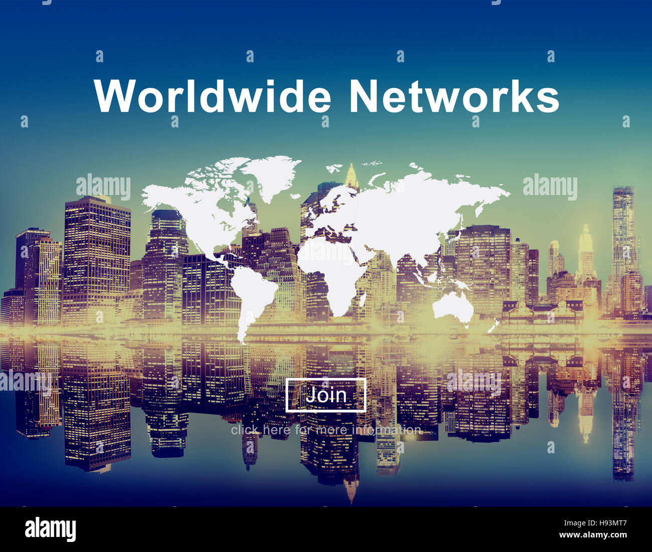 Weltweite Netzwerke globaler internationale Einheit Konzept Stockfoto