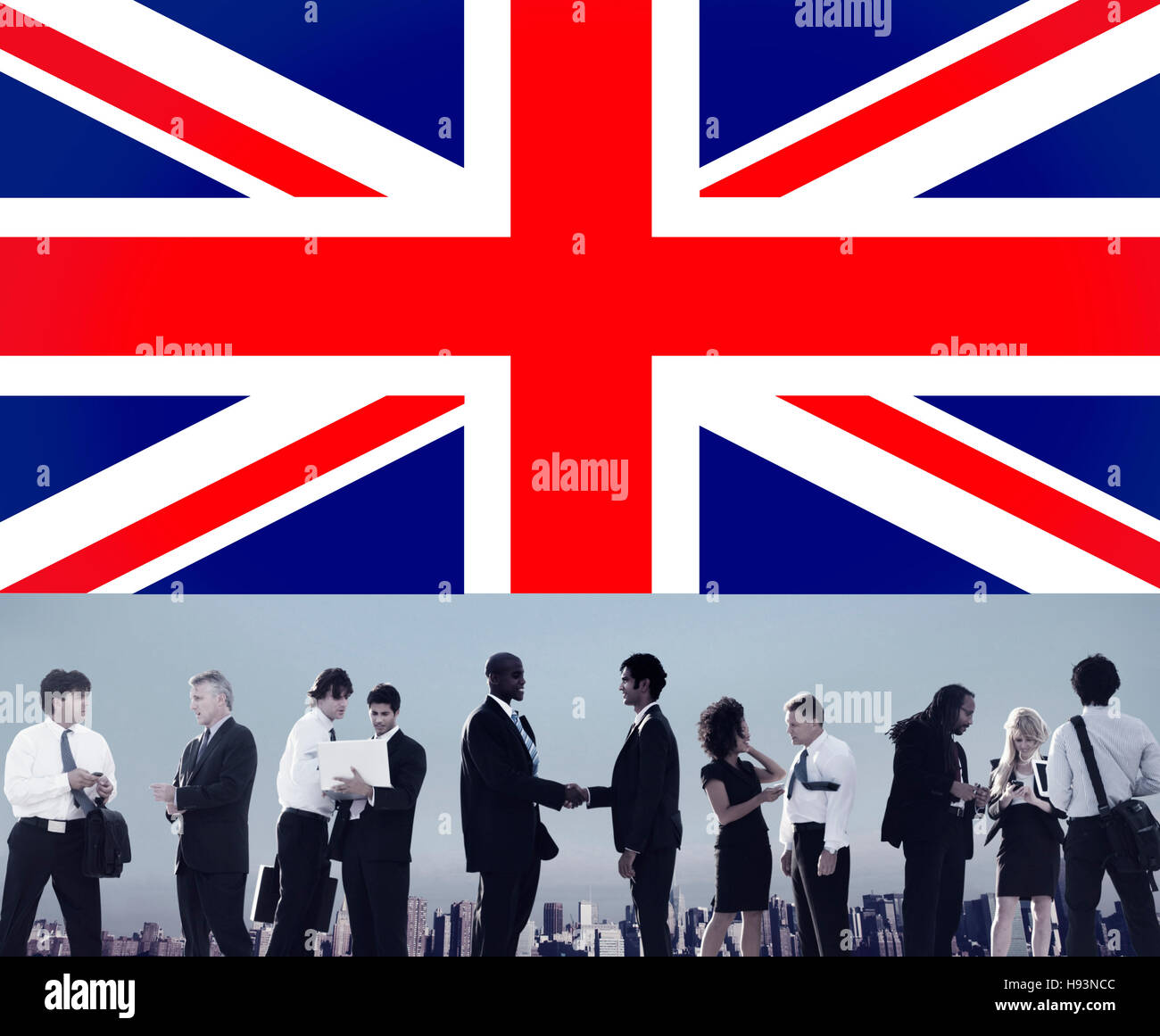 England Flagge Nationalität Kultur Liberty Konzepts Stockfoto