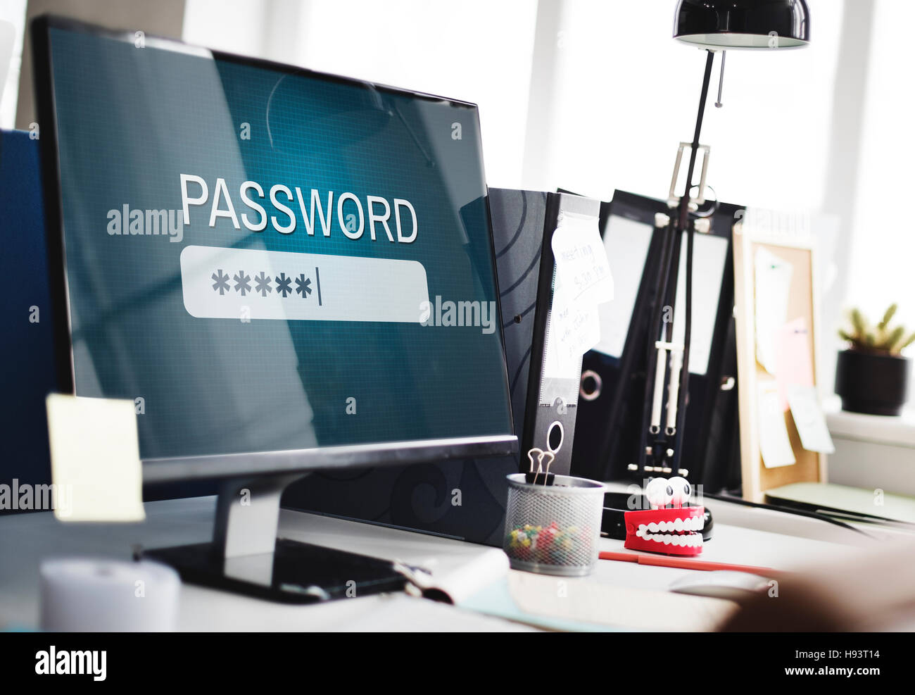 Passwort Zugang Firewall Internet anmelden Private Konzept Stockfoto