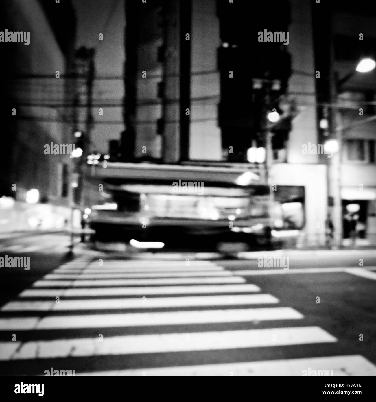 Trolley-Bus Öffentlichkeit Trasportation Straße Reisen Konzept Stockfoto