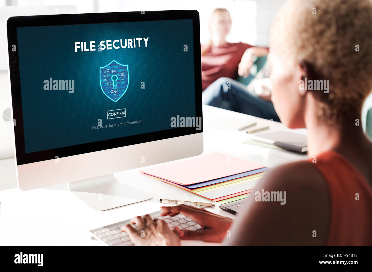 Datei-Security-Online-Sicherheit-Schutz-Konzept Stockfoto