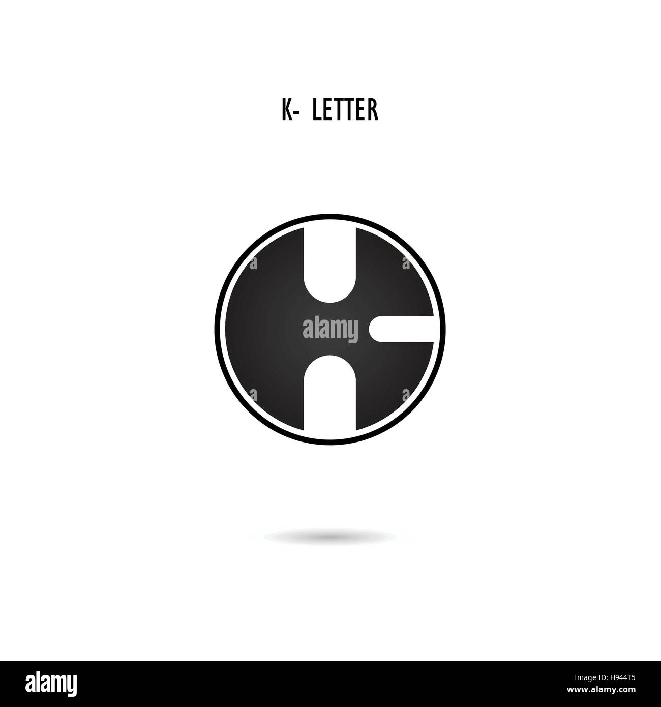 Kreative K-Brief-Symbol-abstrakte Logo-Design. K-Alphabet-Symbol. Corporate Business und Industrie Logo Symbol. Vektor-illustration Stock Vektor