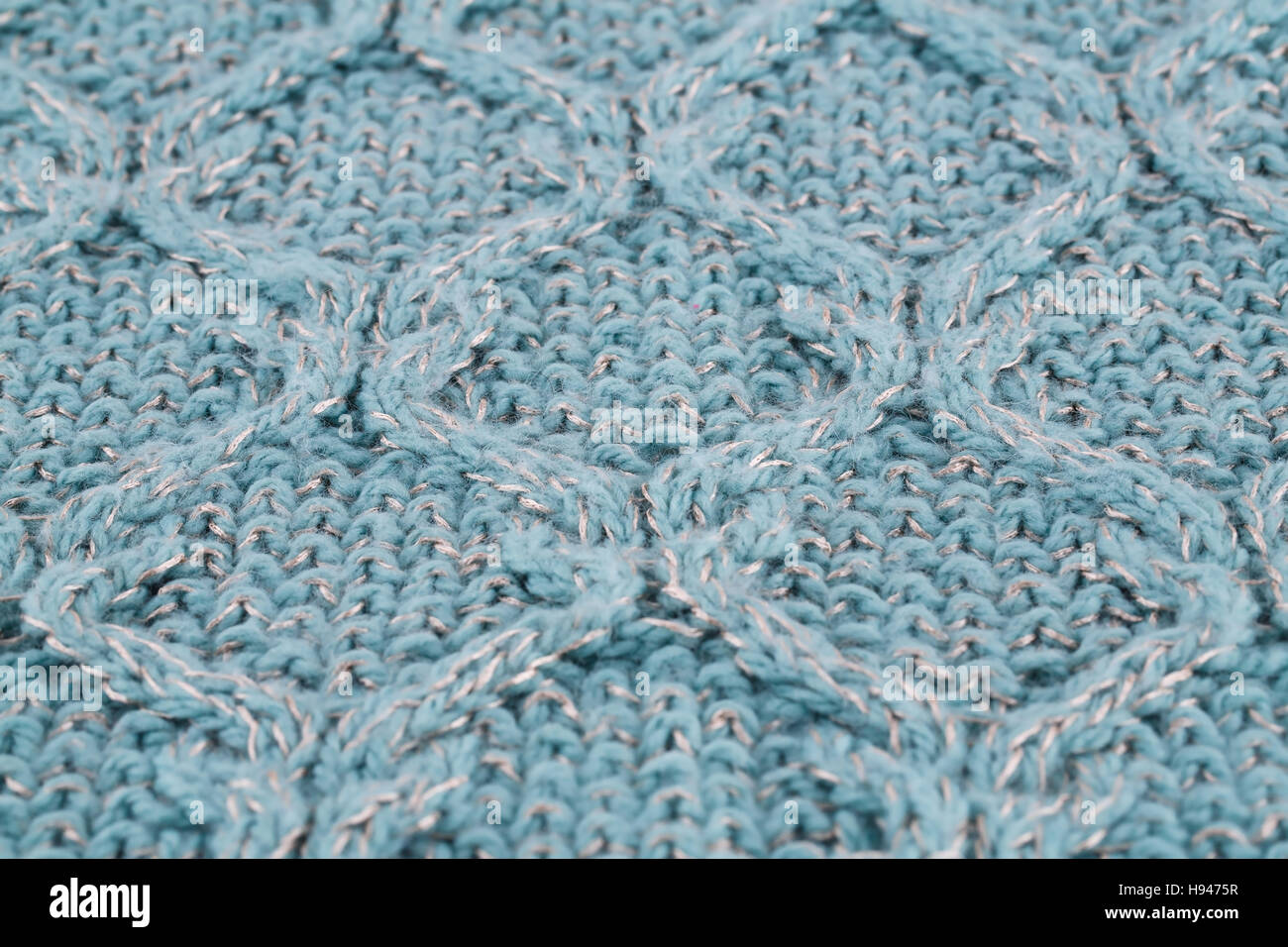 Gestrickte Tuch Closeup Hintergrundbild. Stockfoto