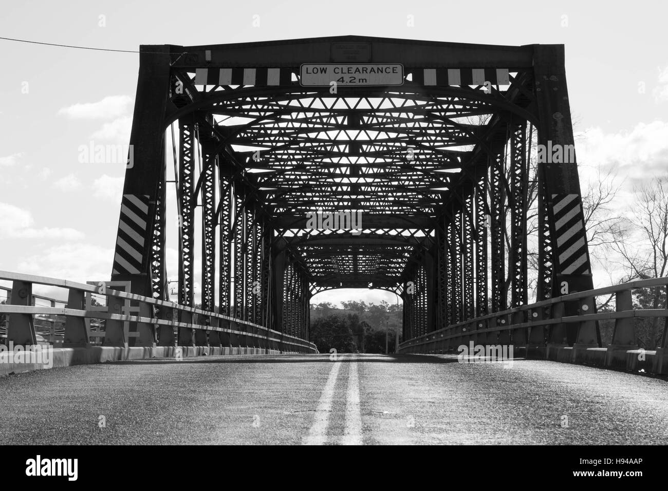 Alten Singleton Brücke, Singleton, New South Wales, Australien. Stockfoto