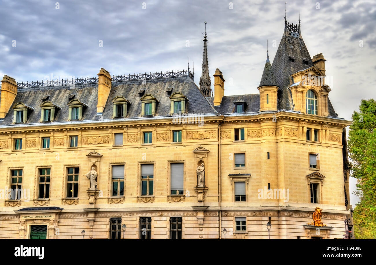Das Palais de Justice in Paris, Frankreich Stockfoto
