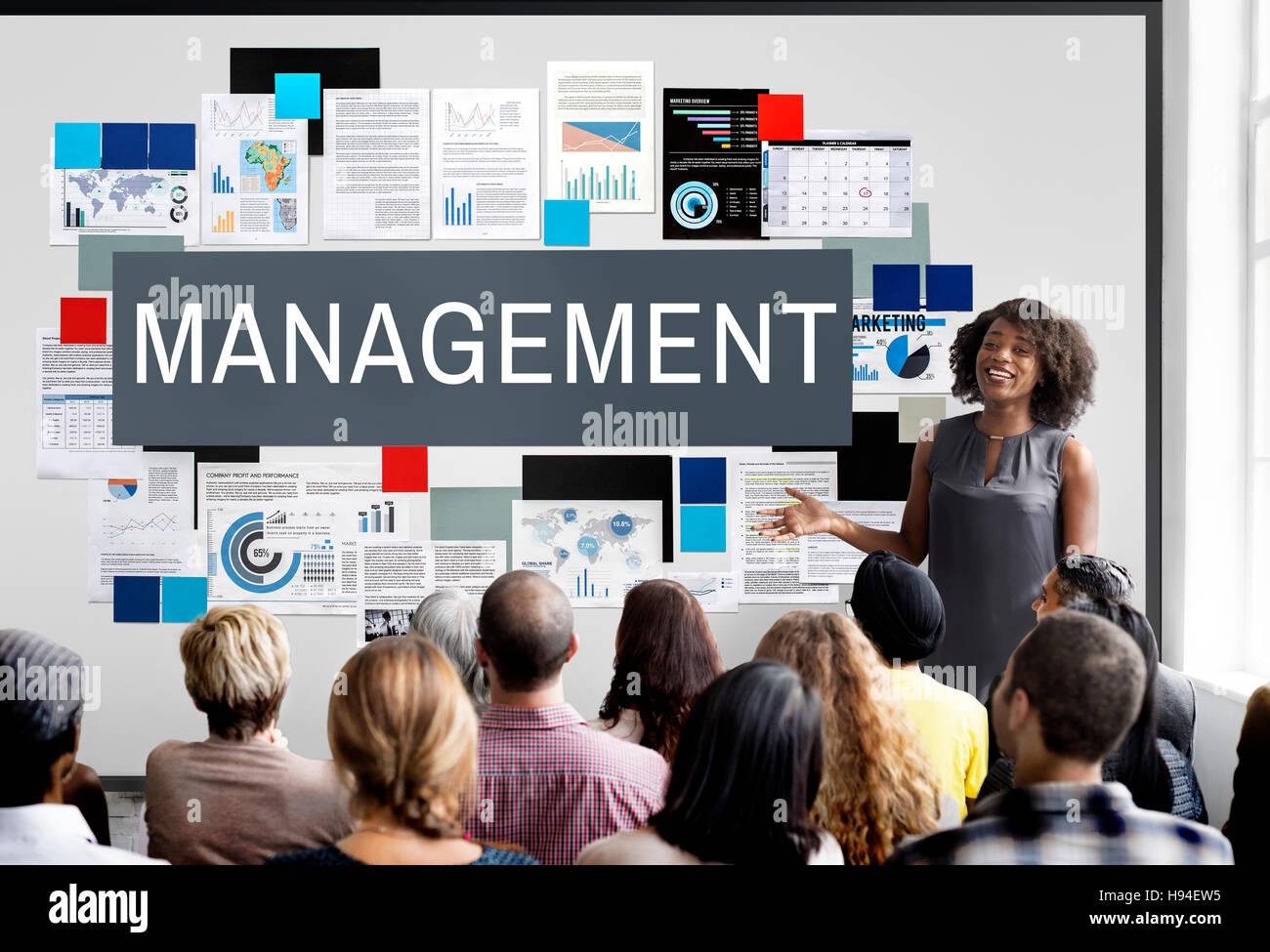 Management Coaching Organisation Prozesskonzept Stockfoto