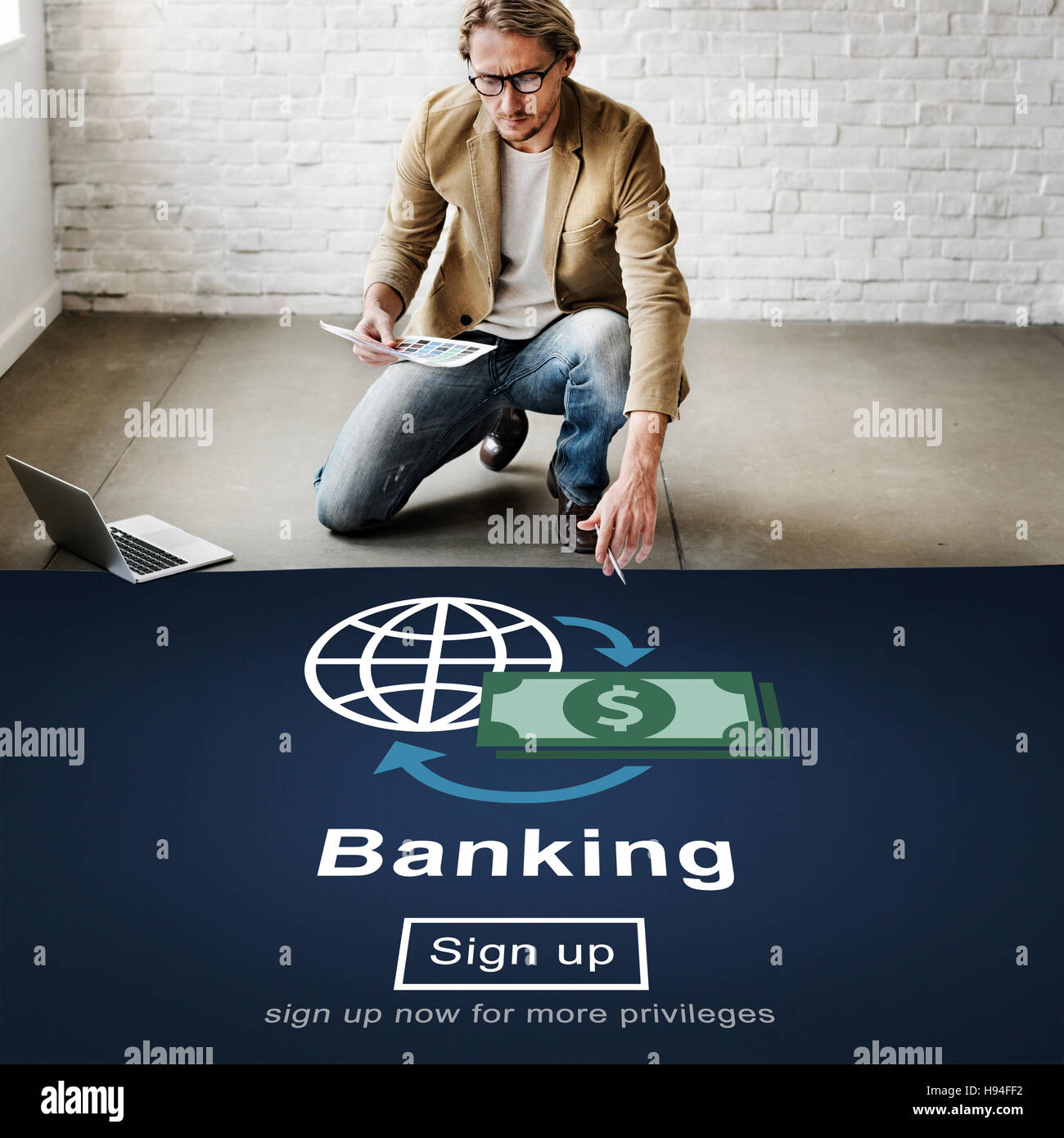 Banking Konto Finanzen Wirtschaft Geschäftskonzept Stockfoto