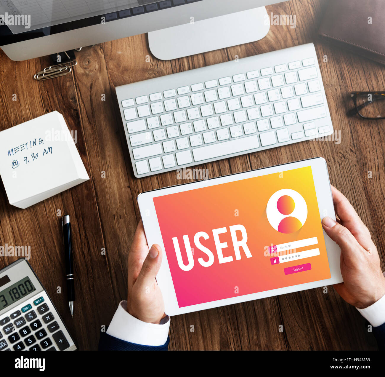 Login Name Passwort Benutzerkonzept Stockfoto