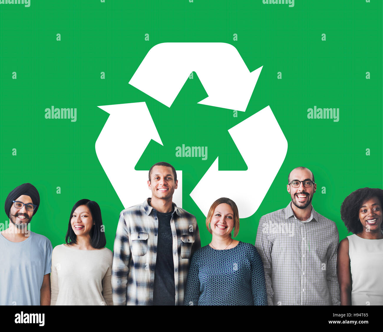 Grüne Umwelt Erhaltung Eco-Konzept zu recyceln Stockfoto