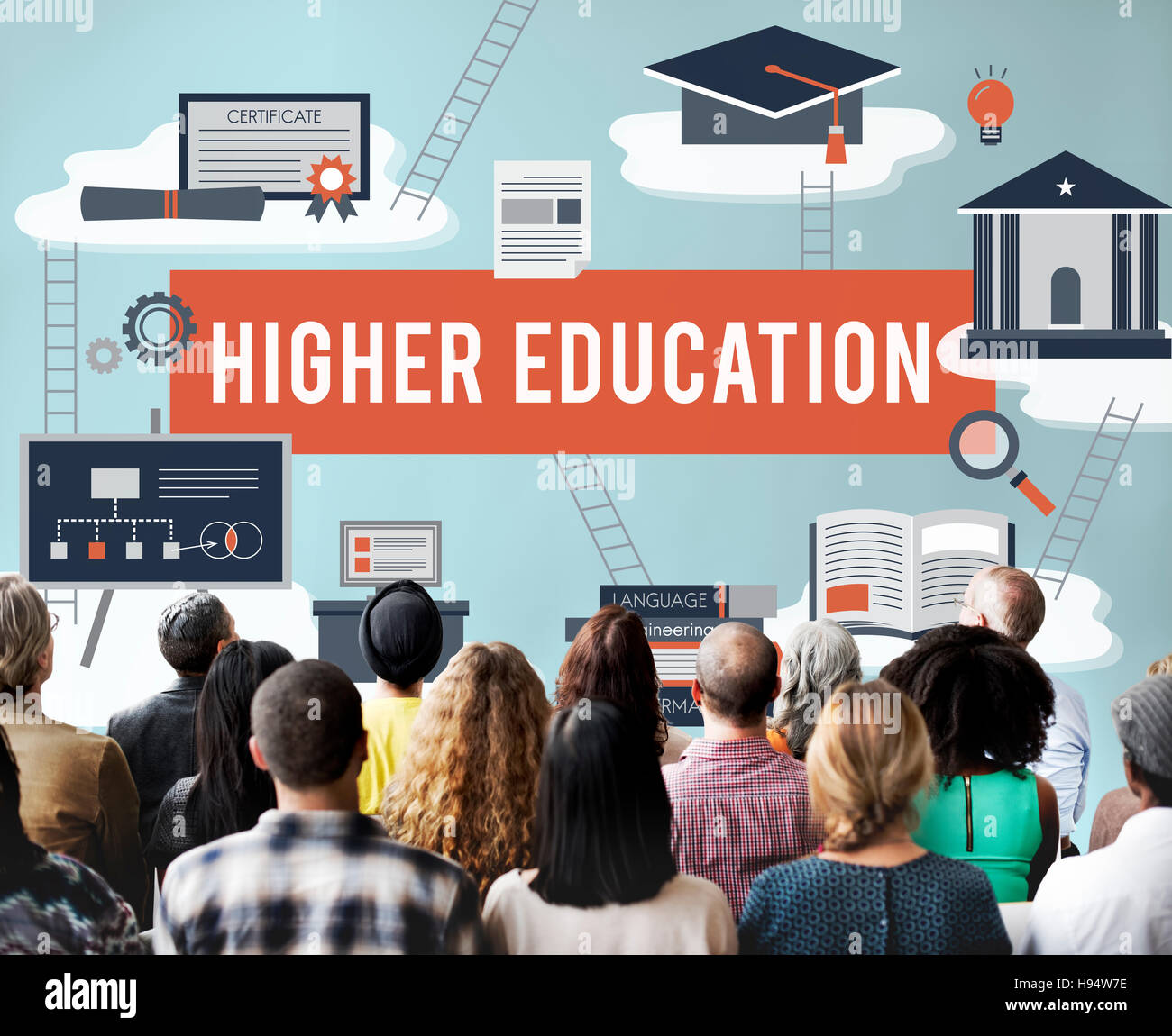 Higher Education akademischen Bachelor Finanzhilfe Konzept Stockfoto