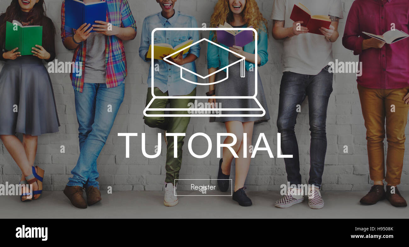 Akademische Bildung lernen Weisheit Grafikkonzept Stockfoto