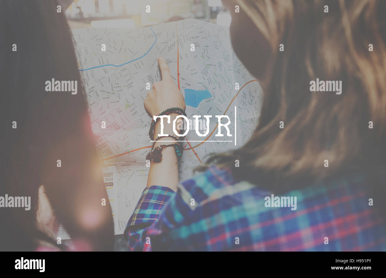 Tour Tourismus Freizeit Reisen Urlaub besuchen Konzept Stockfoto