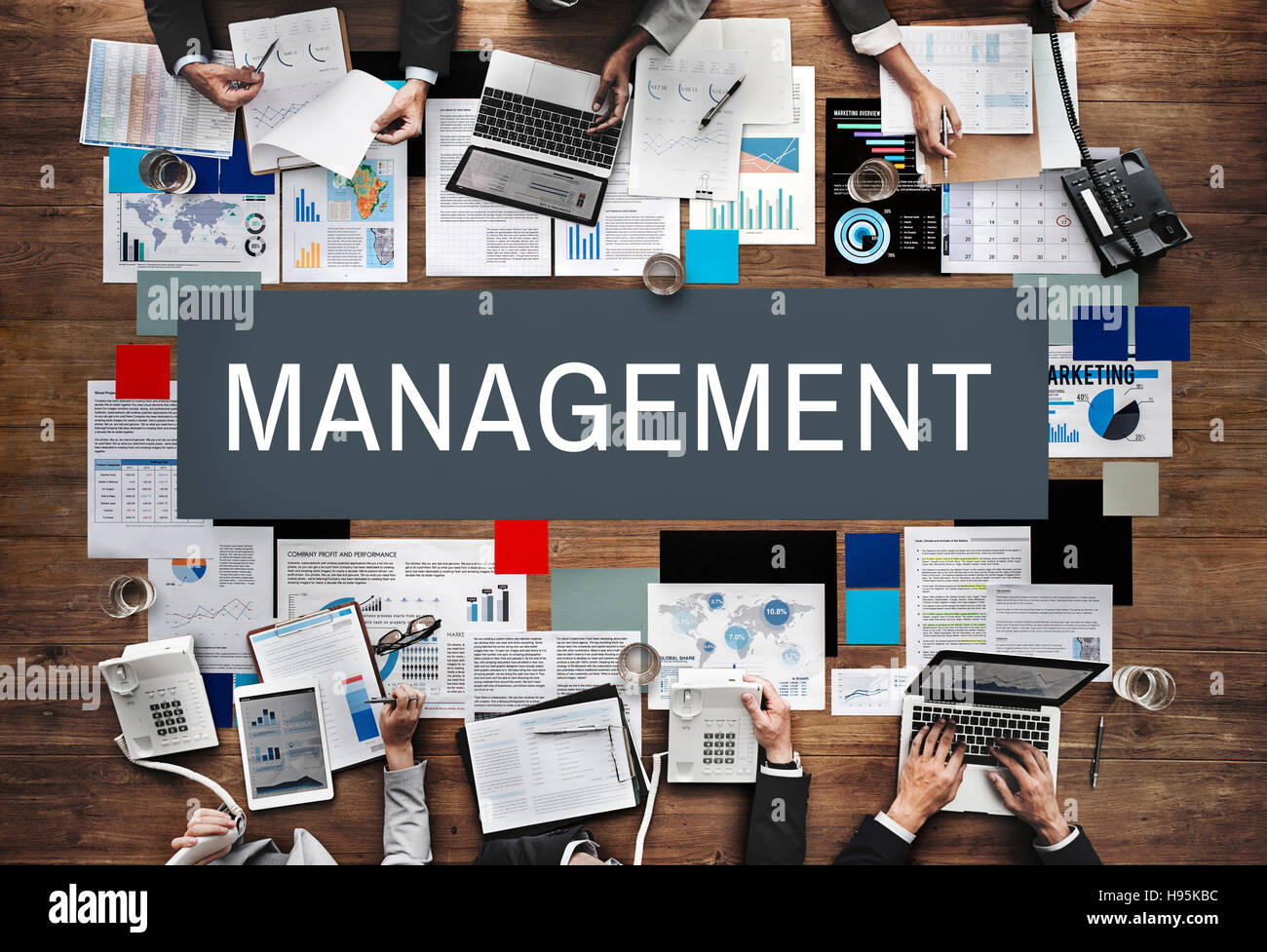 Management Coaching Organisation Prozesskonzept Stockfoto