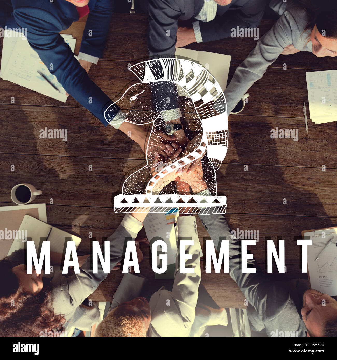 Management Coaching Prozess Strategiekonzept zu tun Stockfoto