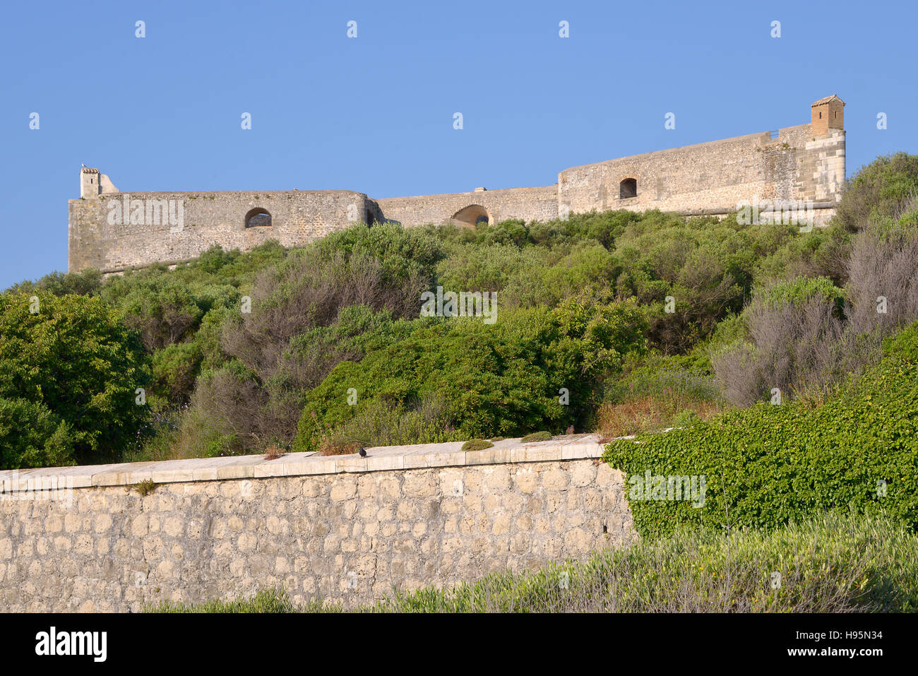 Das Fort Carré von Antibes in Frankreich Stockfoto