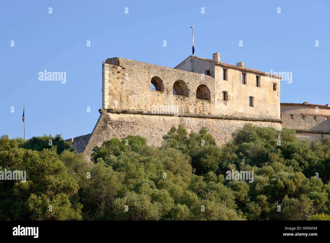 Das Fort Carré von Antibes in Frankreich Stockfoto