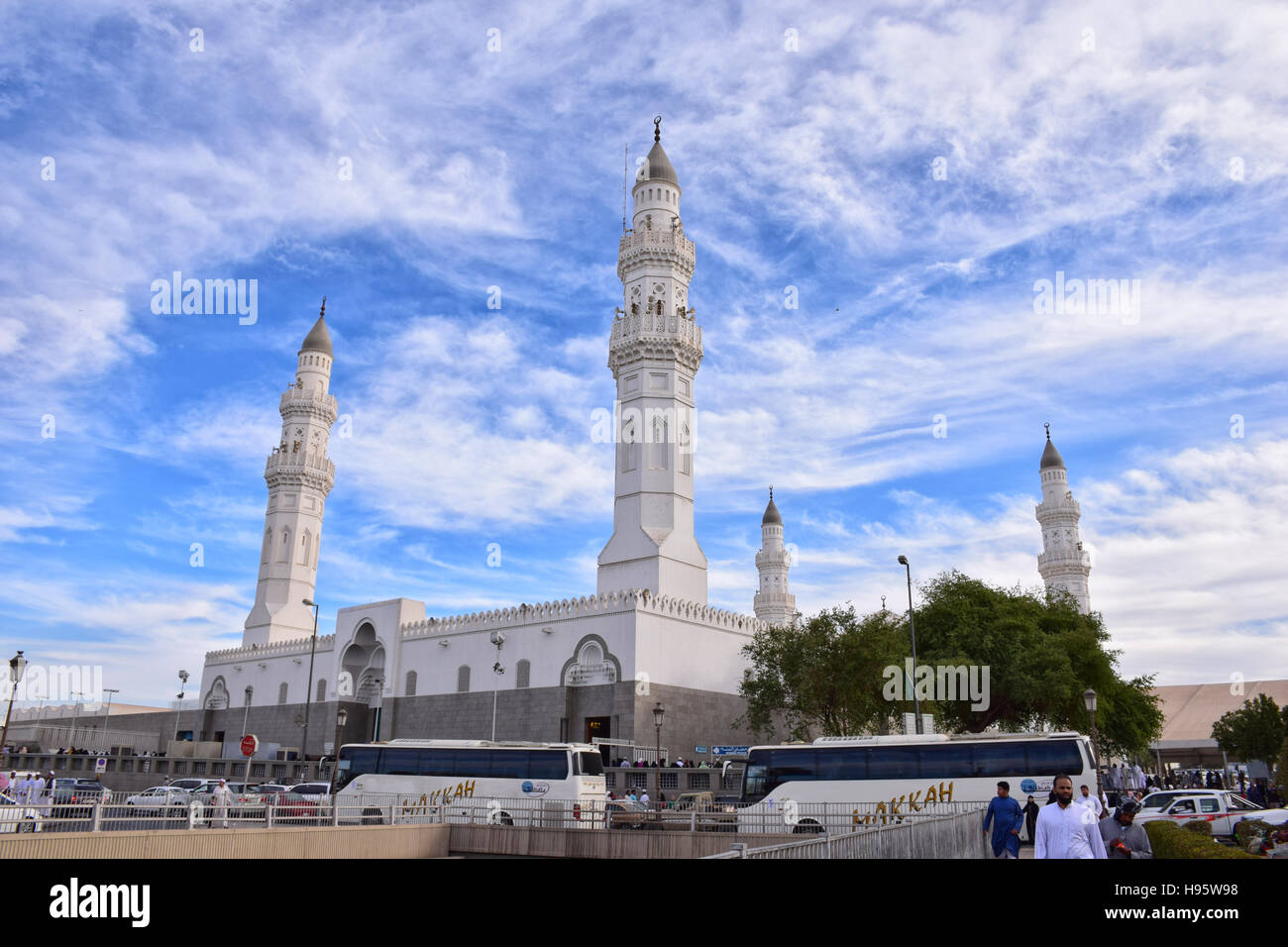 Das südliche Frontispiz des Quba Moschee. Stockfoto