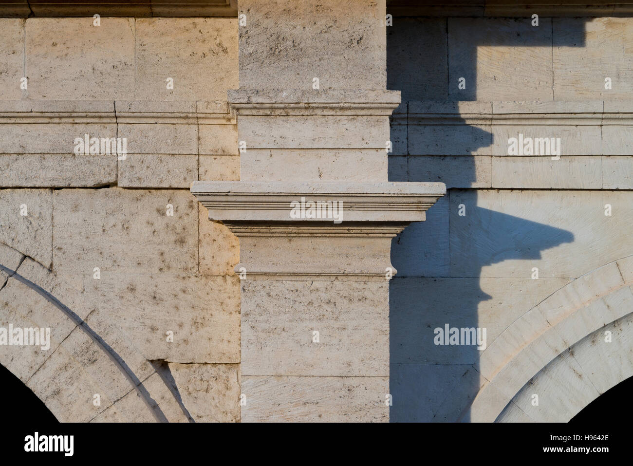 Les Aromaten, Kolosseum Arles Stockfoto