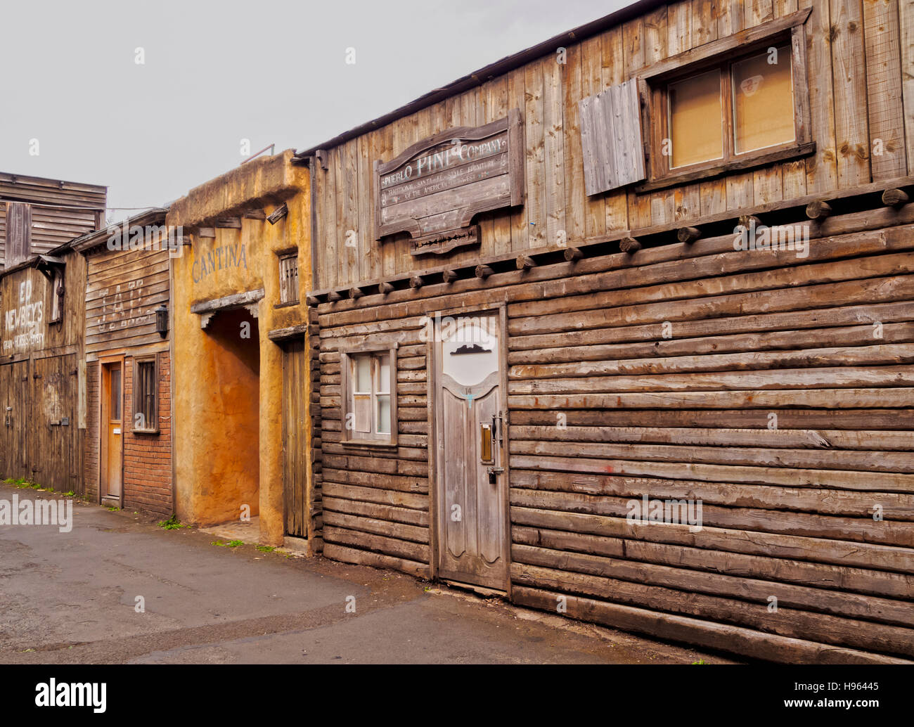 Großbritannien, Schottland, Lothian, Edinburgh, Morningside, Wild-West-Film eingestellt. Stockfoto