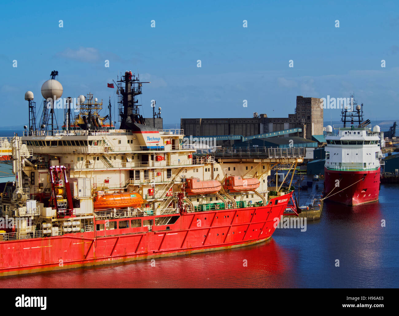 Germany/Deutschland, Edinburgh, Blick auf den Hafen von Leith. Stockfoto