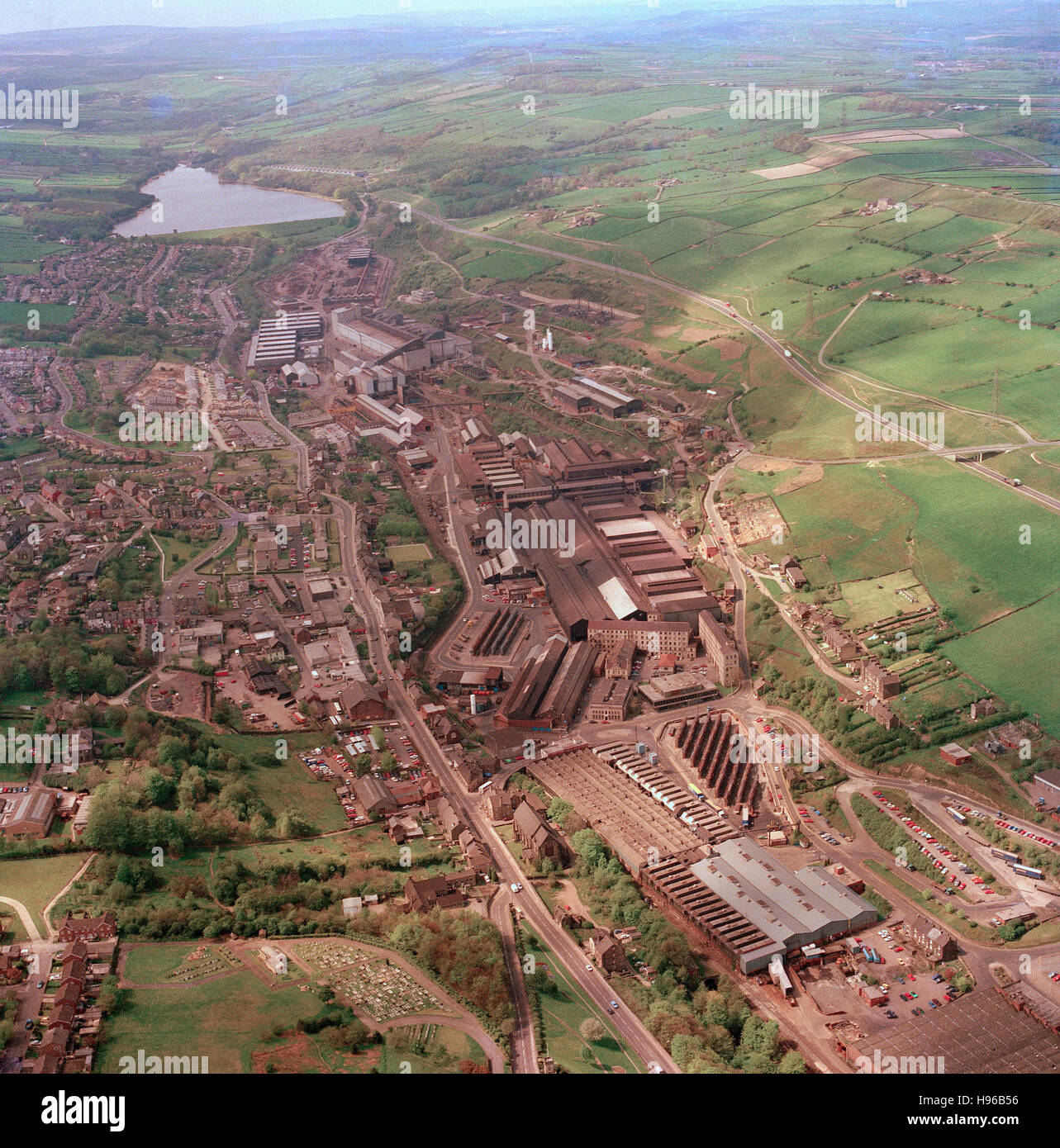 Stocksbridge Stahlwerk South Yorkshire England Großbritannien Stockfoto