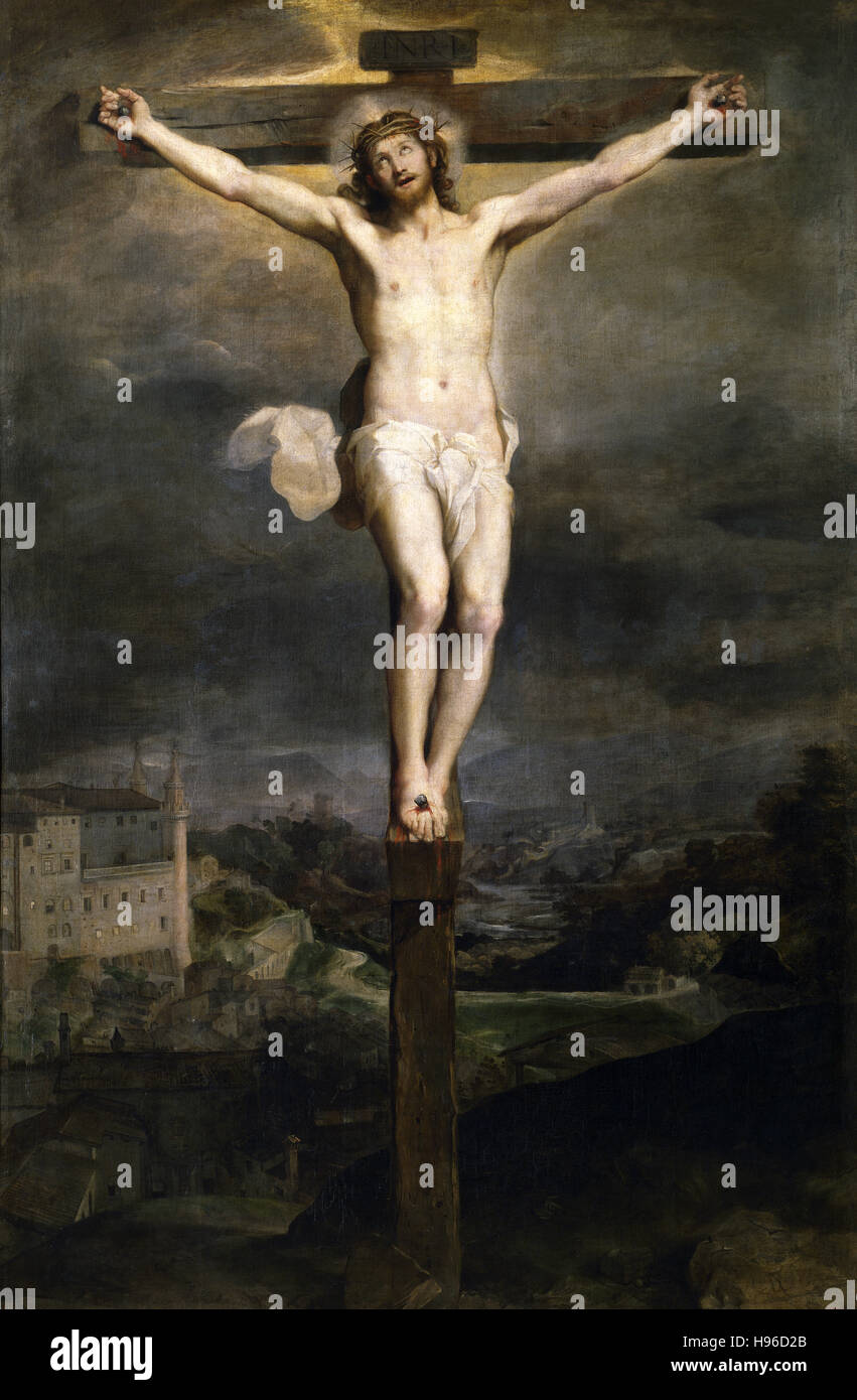 FEDERICO BAROCCI - Christus am Kreuz - 1604 Stockfoto