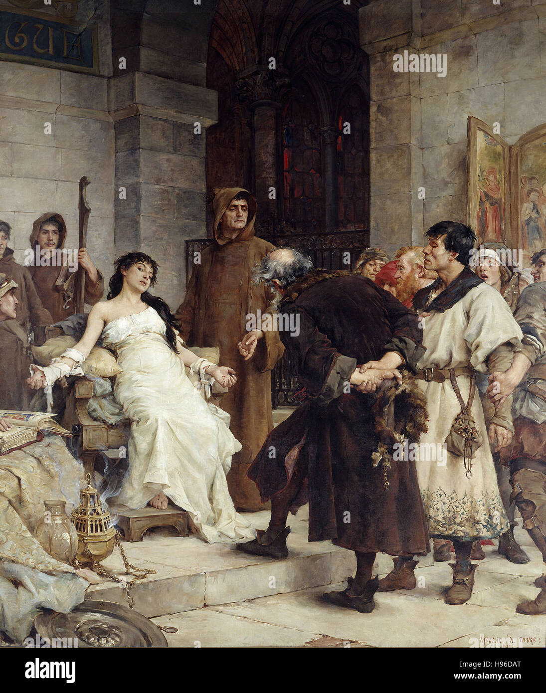 Georges Moreau de Tours - ein Stigmatic im Mittelalter - 1885 Stockfoto