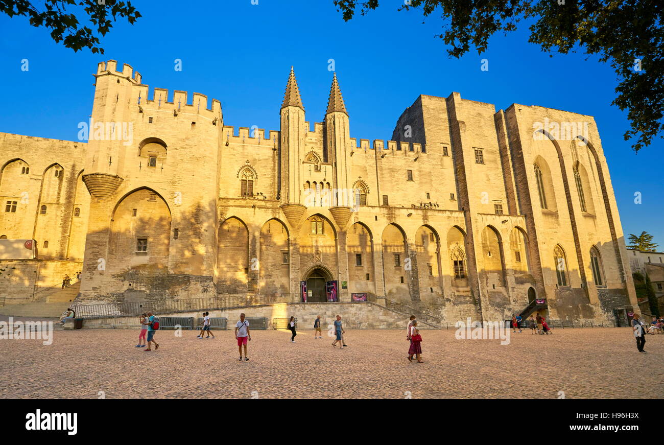 Palais des Papes, Avignon, Frankreich Stockfoto