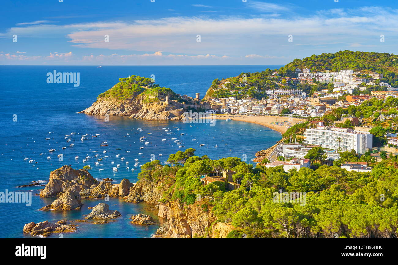 Tossa del Mar, Costa Brava, Spanien Stockfoto