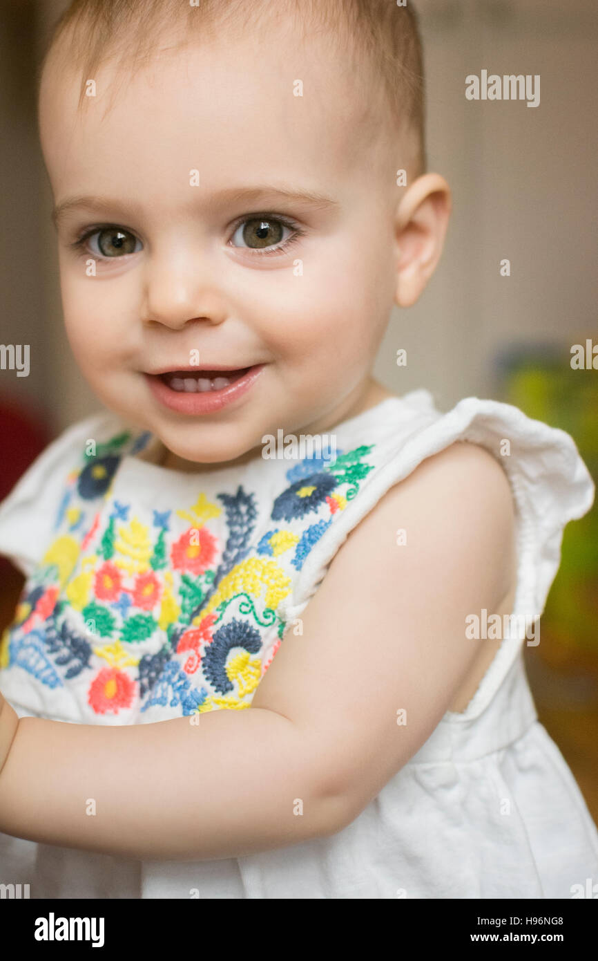 Porträt von Baby Girl (18-23 Monate) Stockfoto