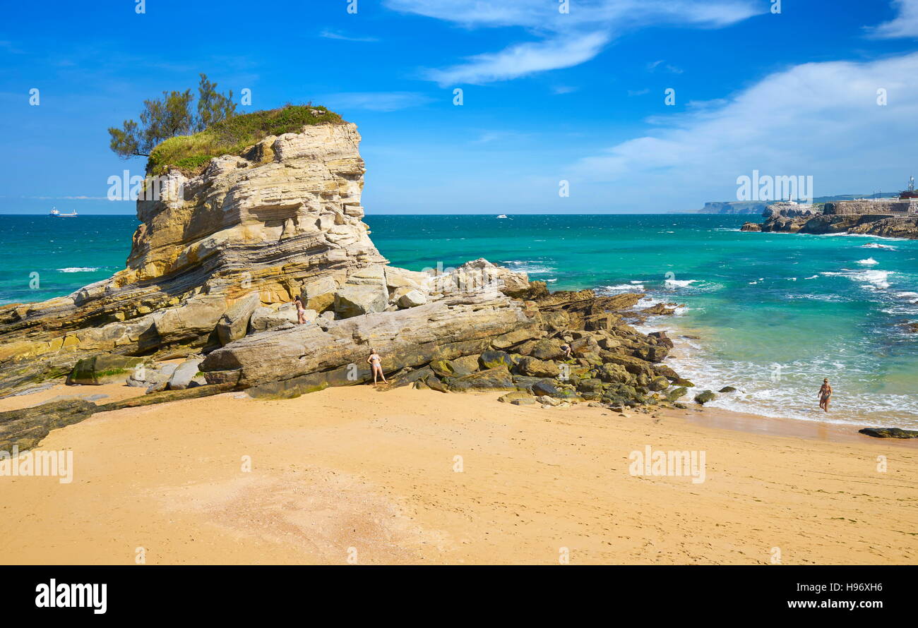 Strand von Santander, Kantabrien, Spanien Stockfoto