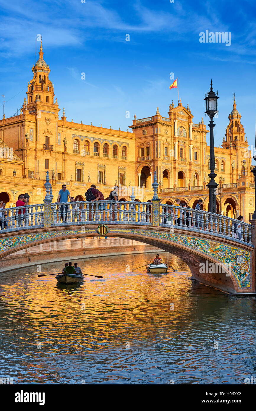 Plaza de Espana - Sevilla, Spanien Stockfoto