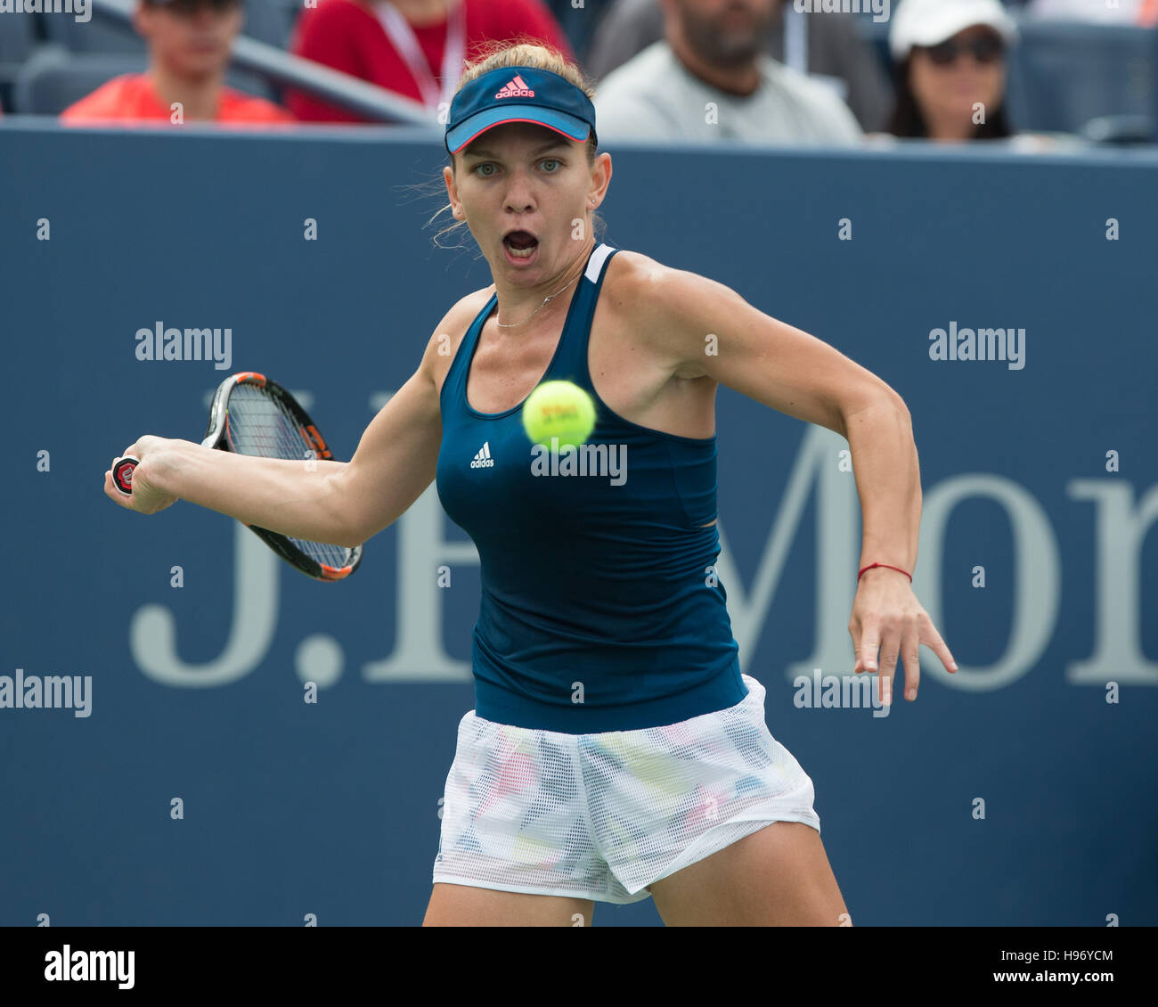 SIMONA HALEP (ROU) bei den US öffnen Sie 2016 Meisterschaften in Flushing Meadows, New York, USA Stockfoto